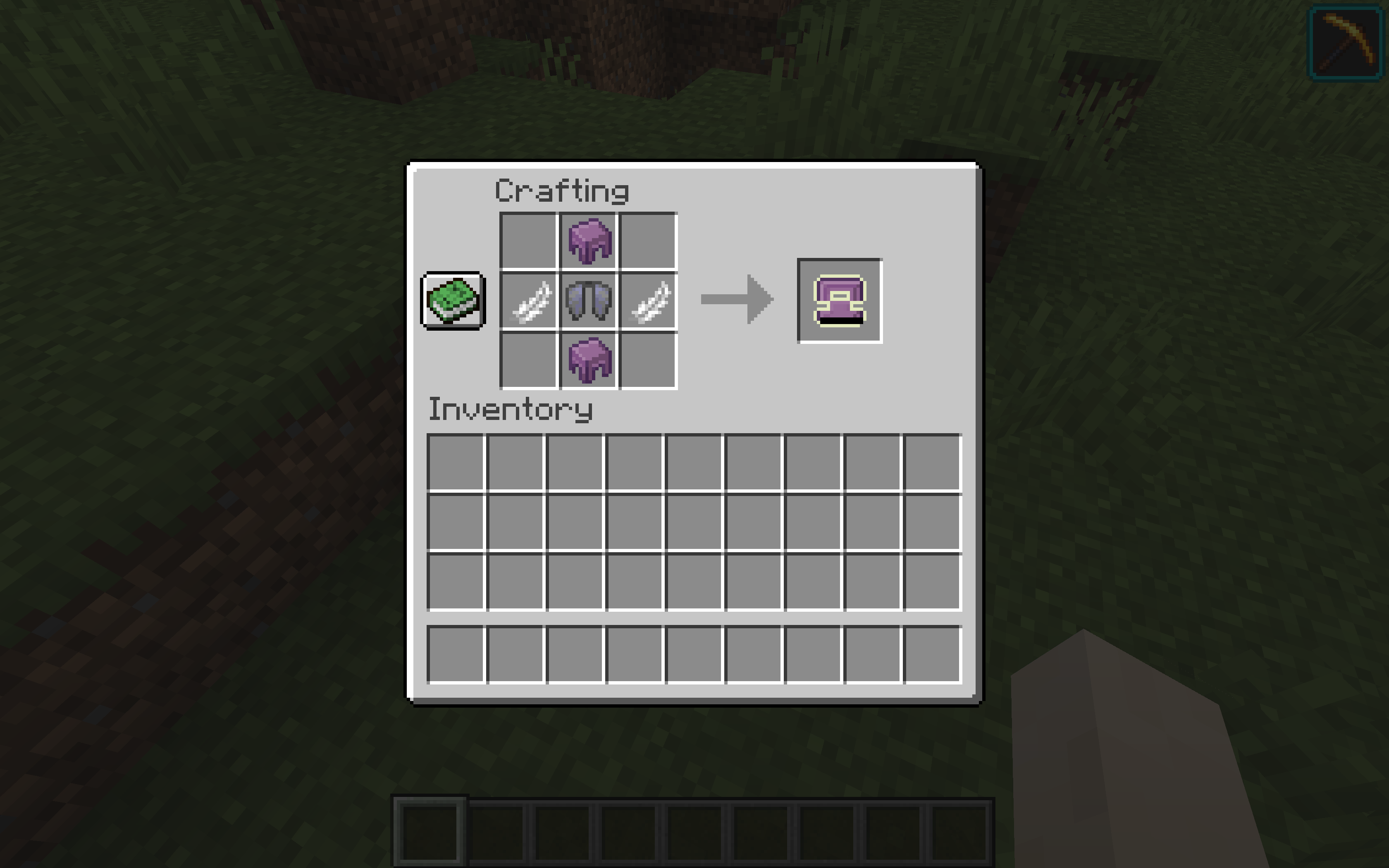 Shulker Charm crafting recipe