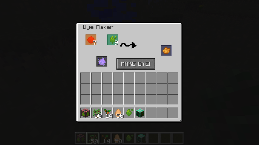 Dye Maker (Fix in future Update)