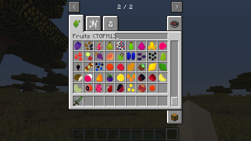 All the fruits 2 (in beta 0.5.0) (Clementine in Foodstuffs accidentally)