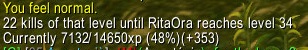 Pet gained XP but did not level.