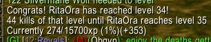 Pet gained enough XP to level.