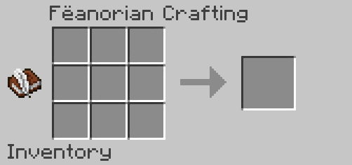 Click on the book to see all recipes of the crafting table