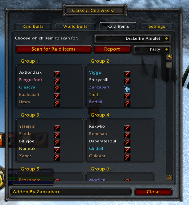 Classic Raid Assist Screenshots Addons World of Warcraft