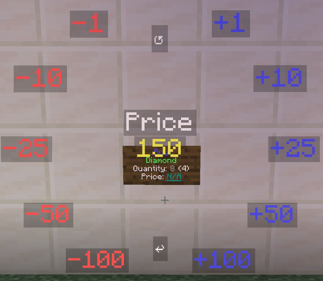 Shop Sign Menu: Price
