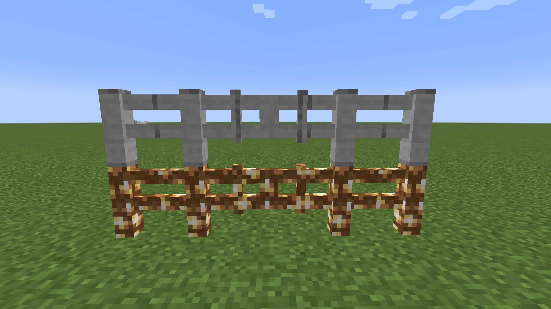 Glowstone & Smooth Stone Fence