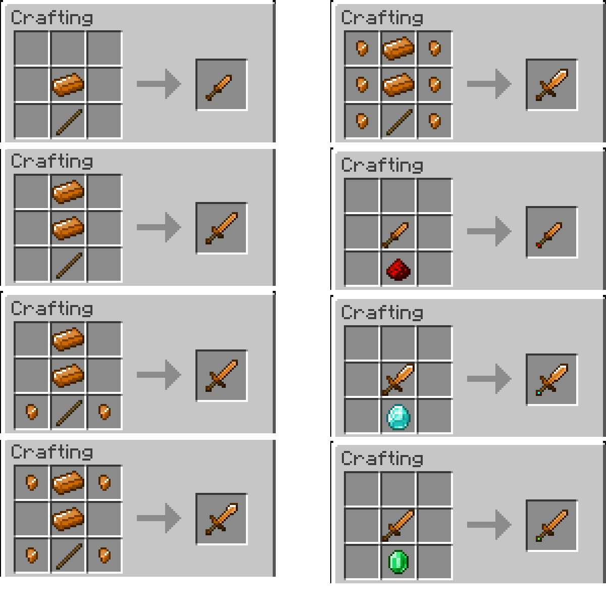 Crafting Recipes