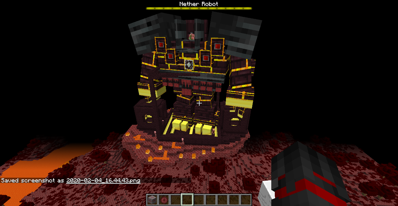 Nether Robot Boss! Piglin edge