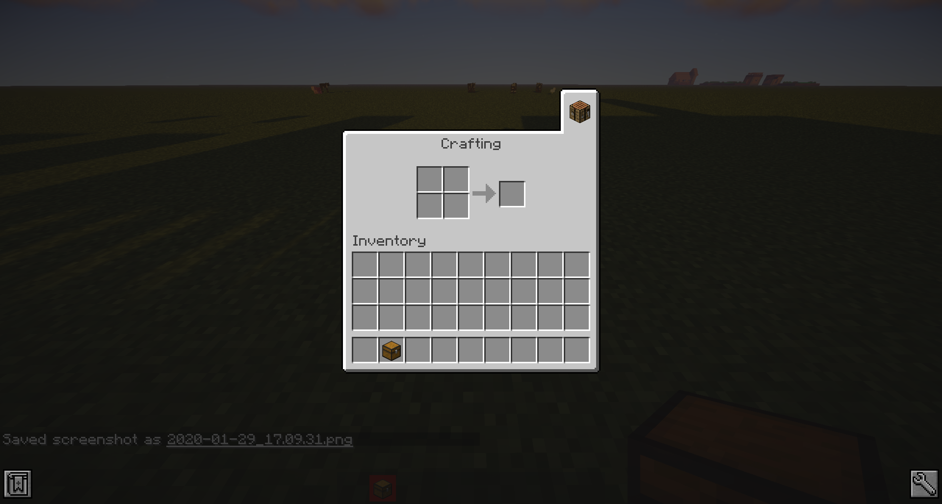 Crafting Button (2x2) Grid