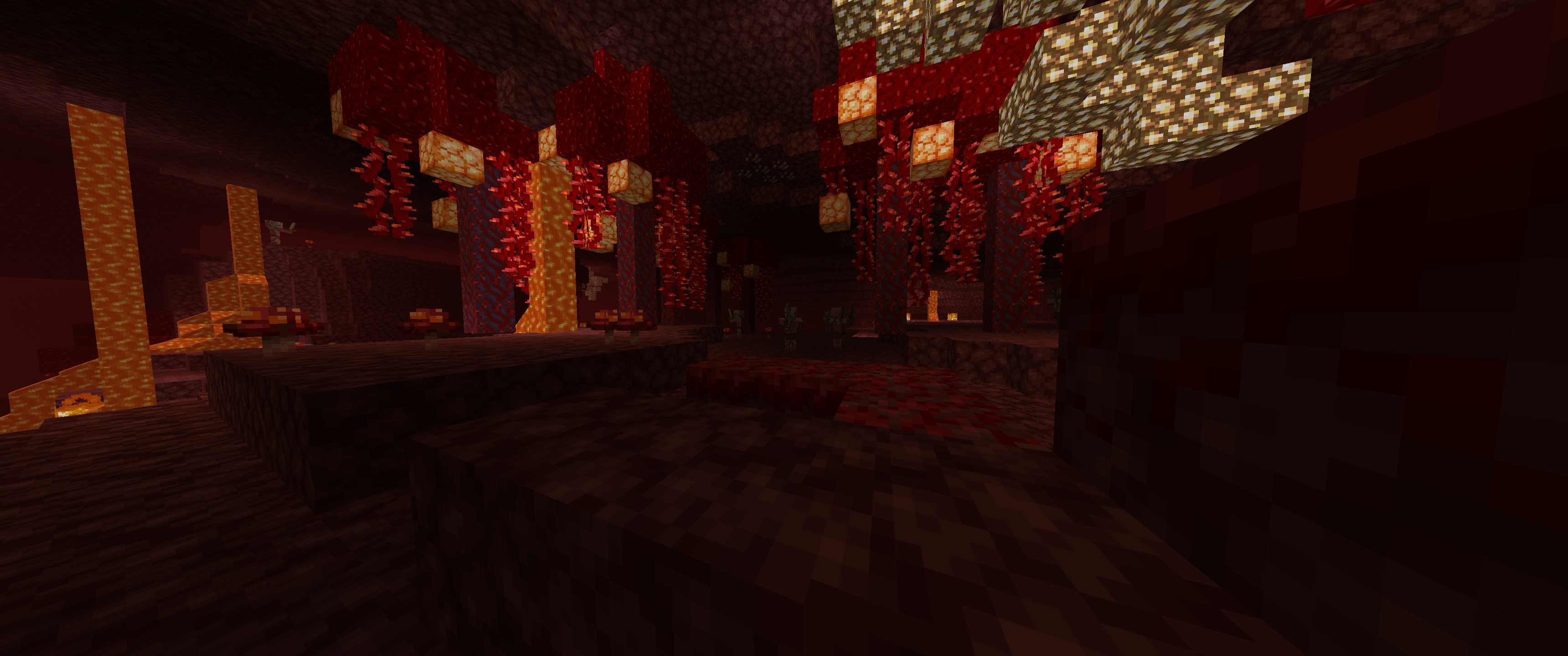 Светящиеся факелы майнкрафт. Nether Dungeons 1.12.2. Nether 1.16. Nether update 1.12.2. 1.14.4 Nether.