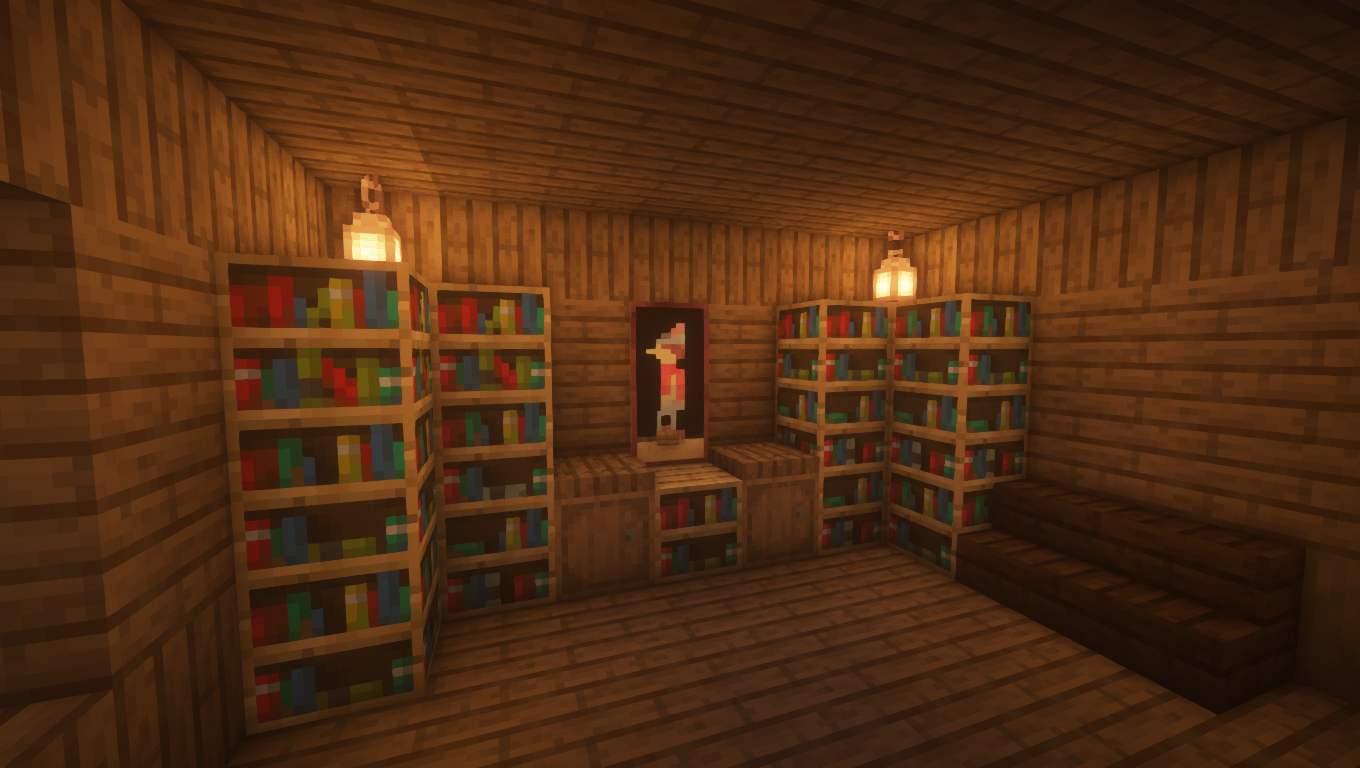 Random Bookshelves and Vertical Planks