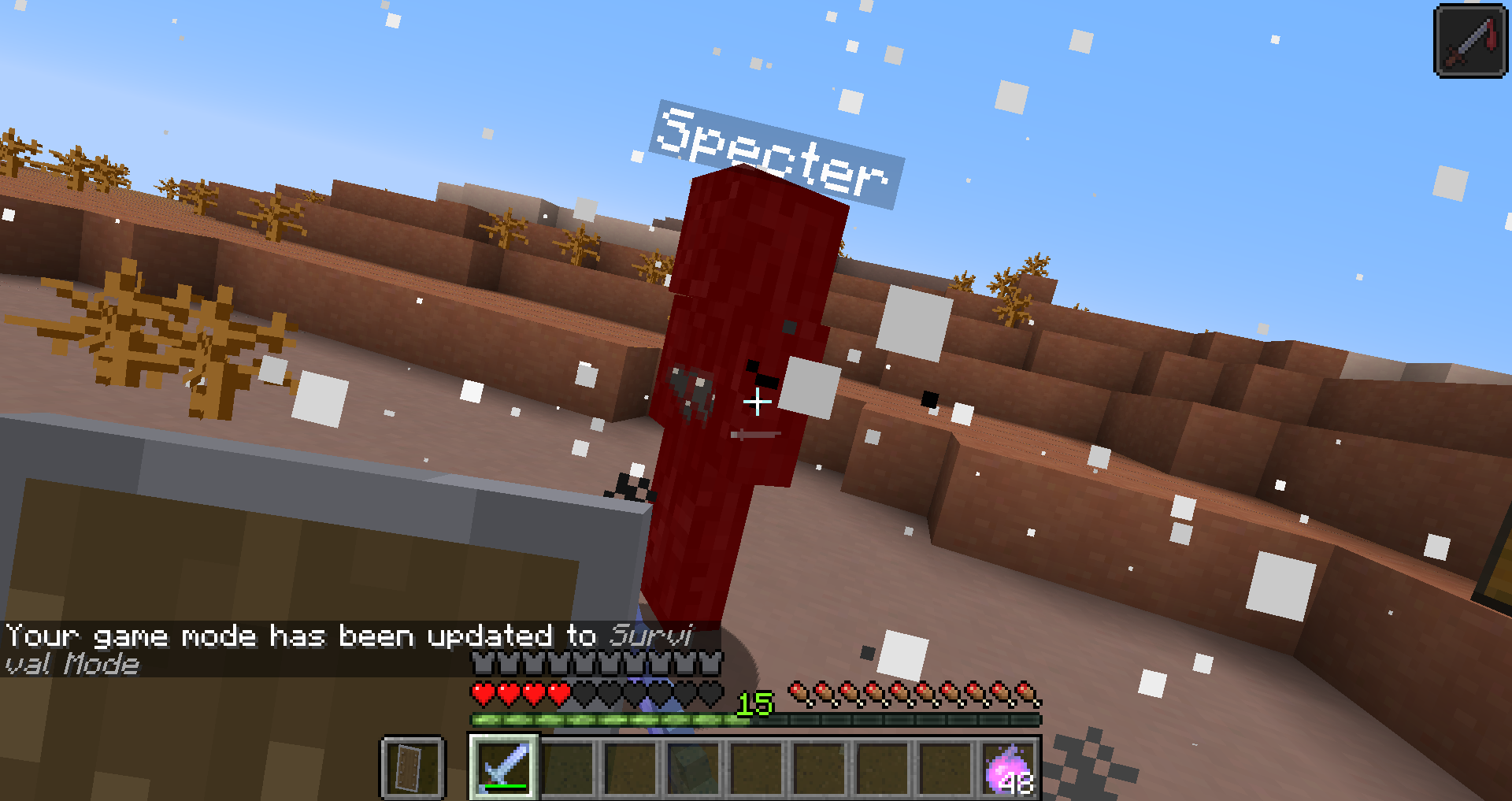 Hurting A Specter