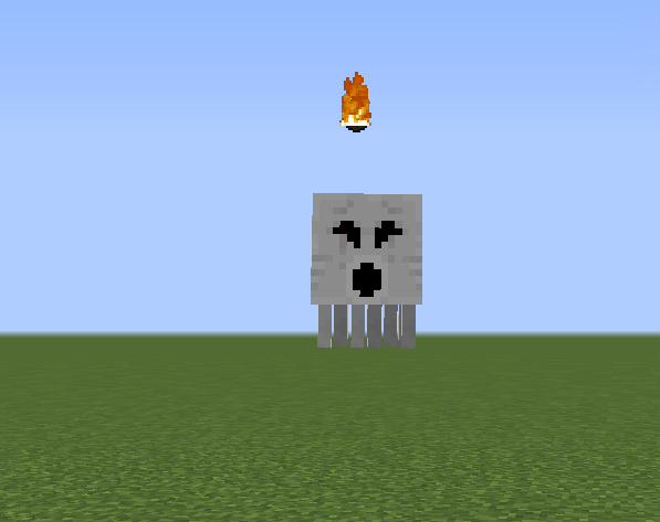 Scary? Ghast Shooting Face