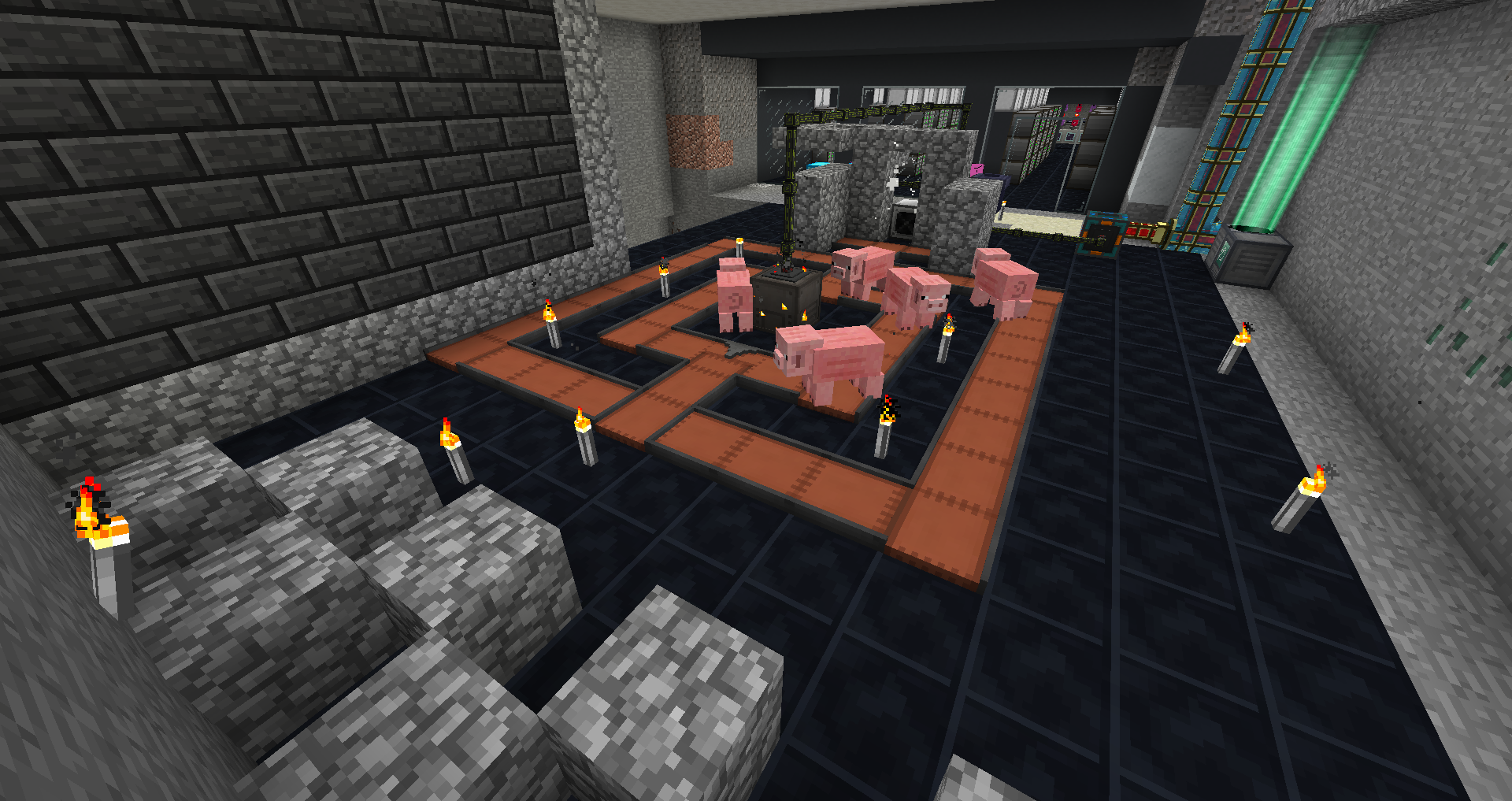 This is a meat ingot factory they are trying to design a meat castle!