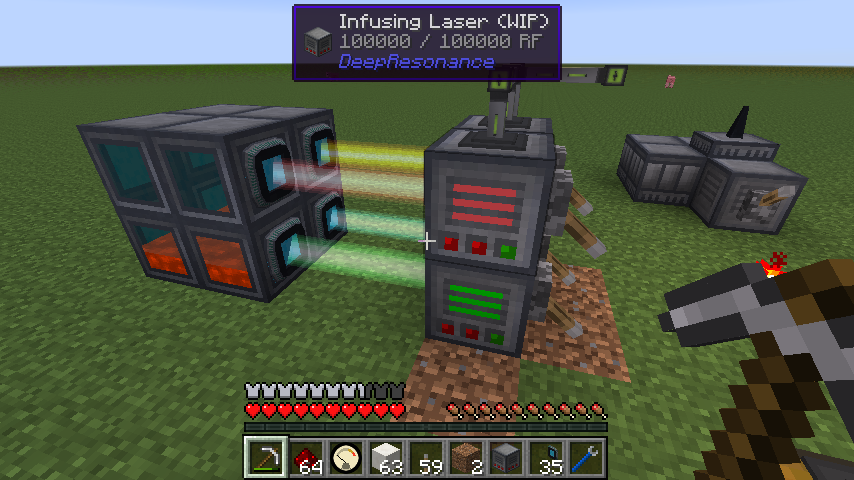 An infusing laser setup