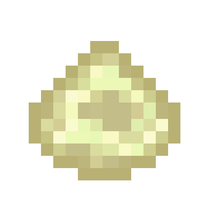 This is the ender crack item the mod adds. It uses the shape of gunpowder and the coloring of end stone.