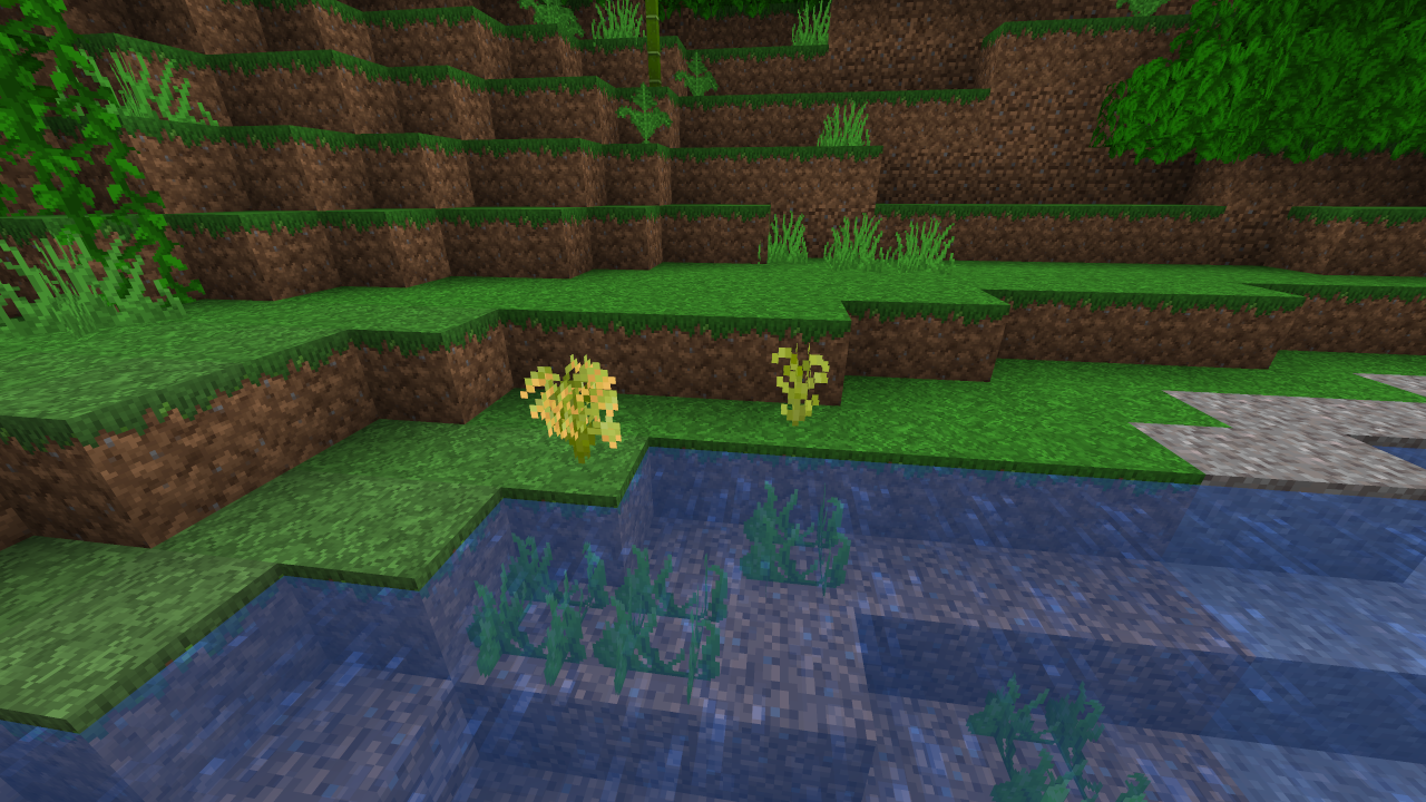 Natural generated Rice in the Jungle biome
