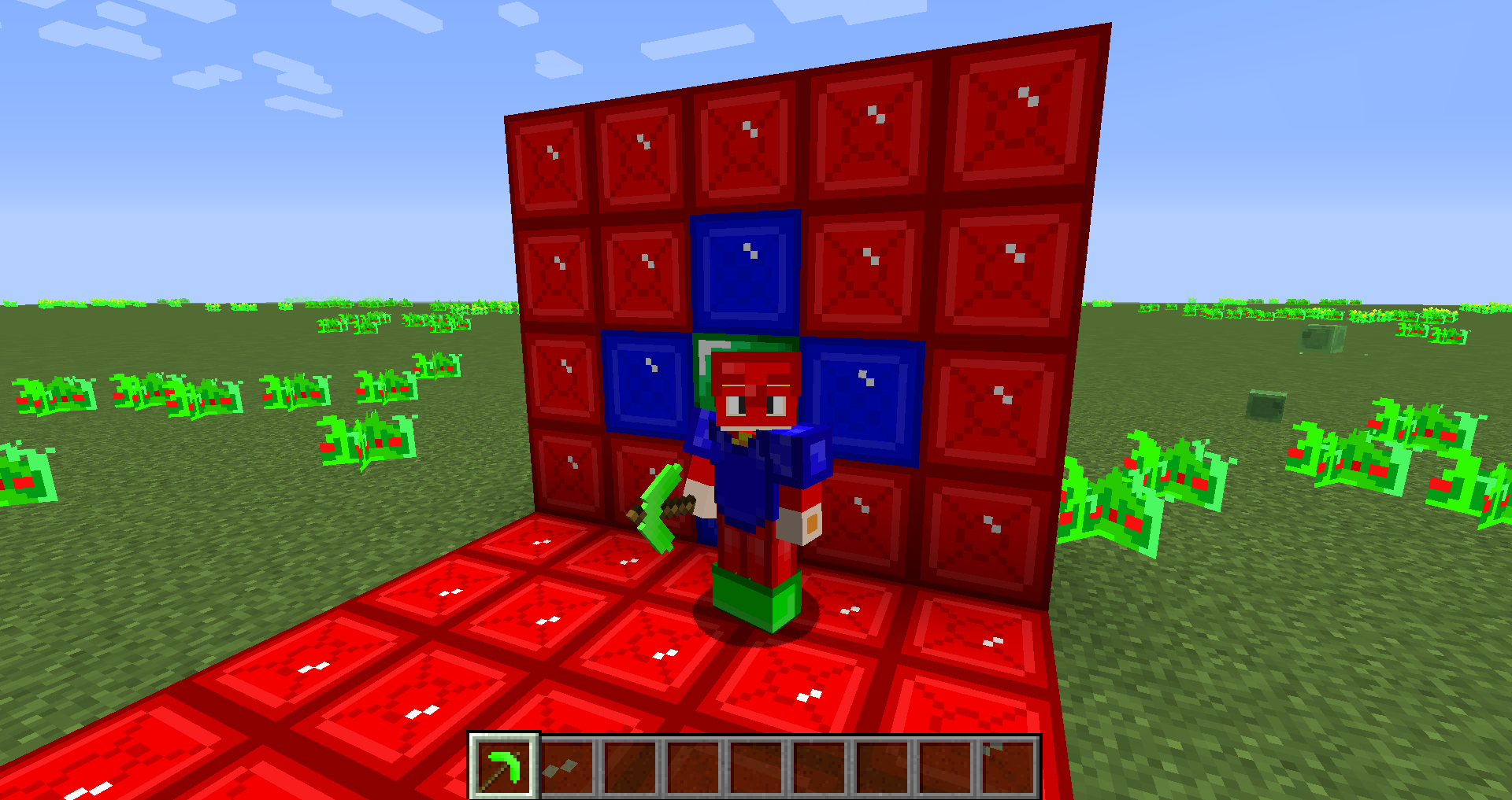 A combination of Ruby, Saphire, and Emerald Armor.