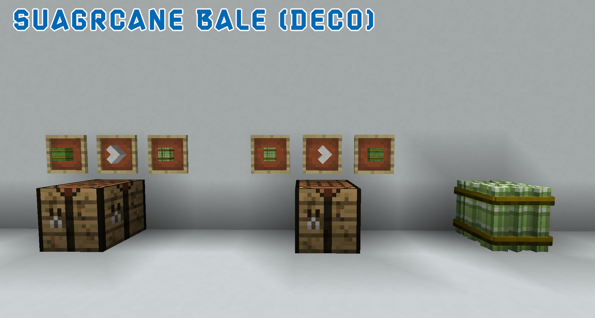 crafting between sugarcane bale block variants