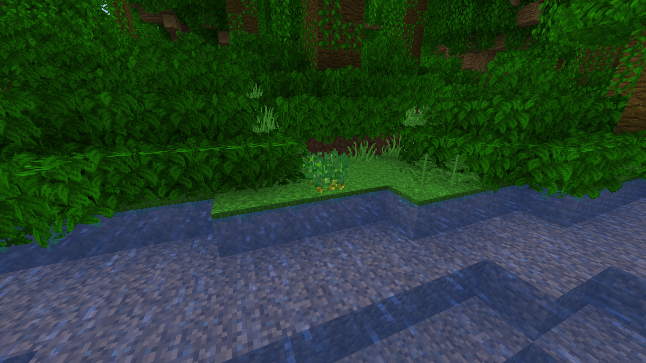 Natural generated Wasabi in the Jungle biome