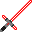 a red lightsaber one of many