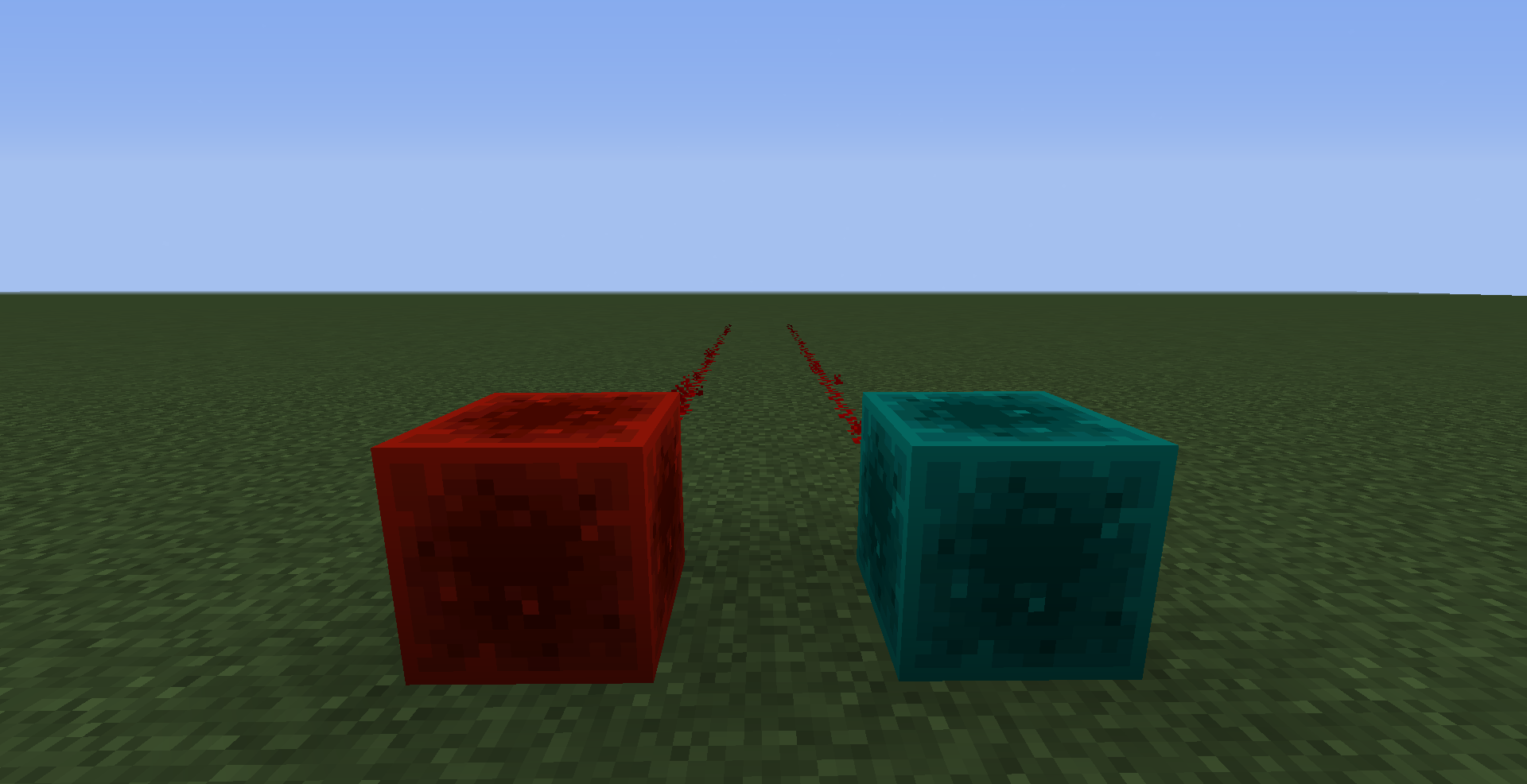 Both are sending redstone signals