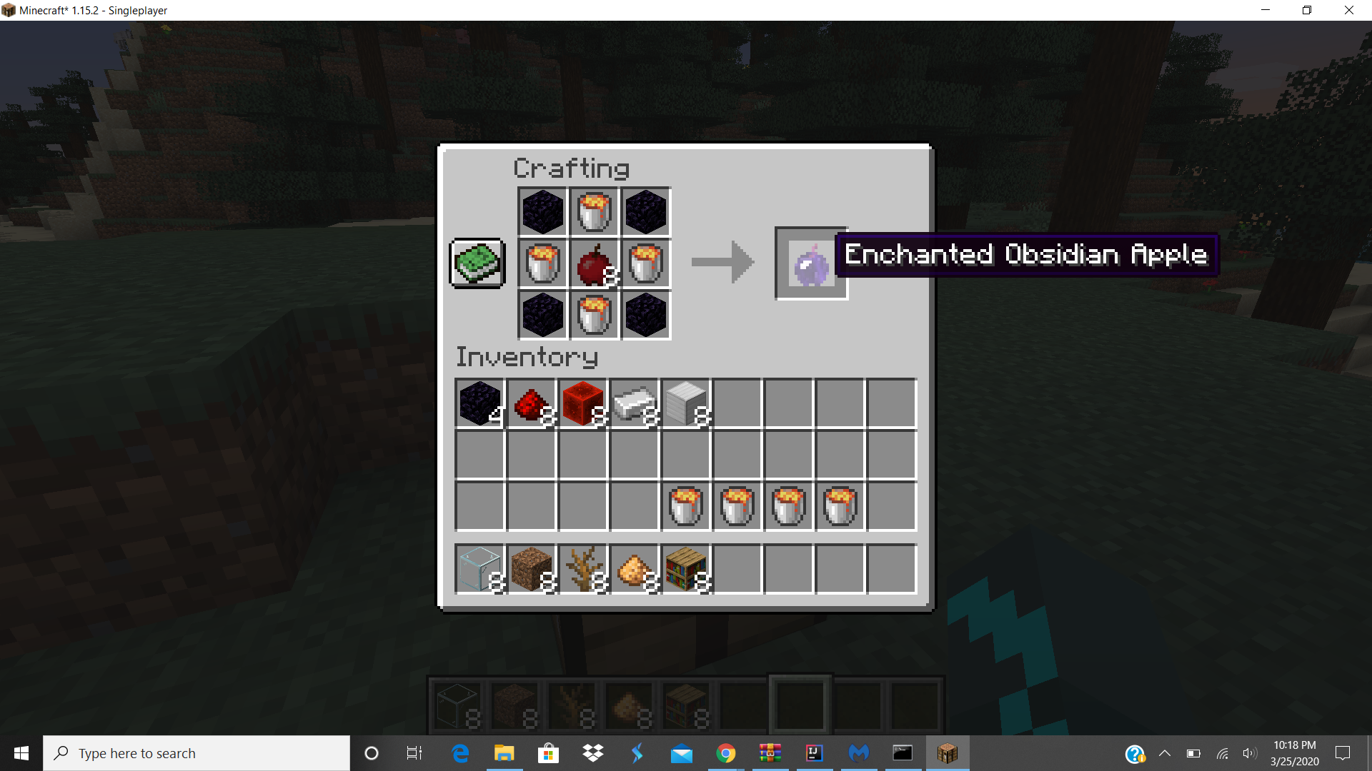 Enchanted Obsidian Apple