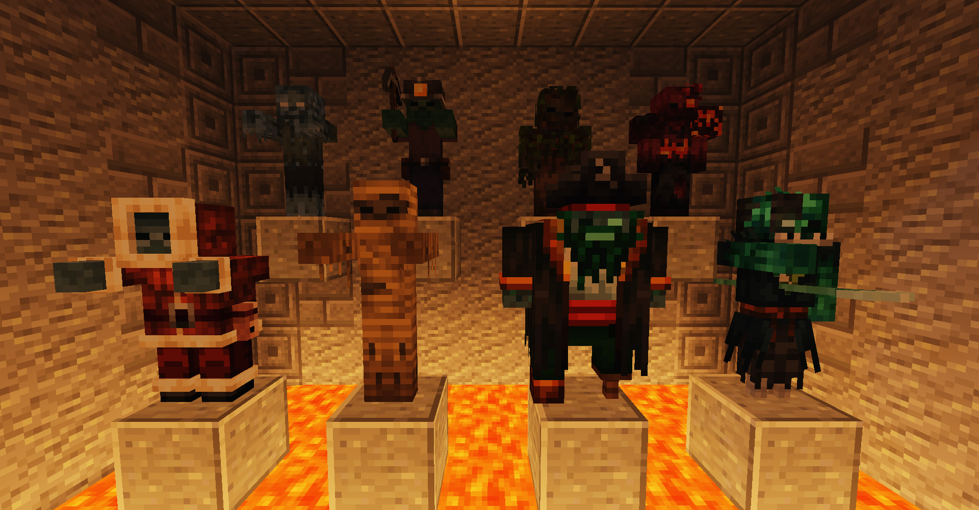 The 8 Principal Zombies. With Shaders.