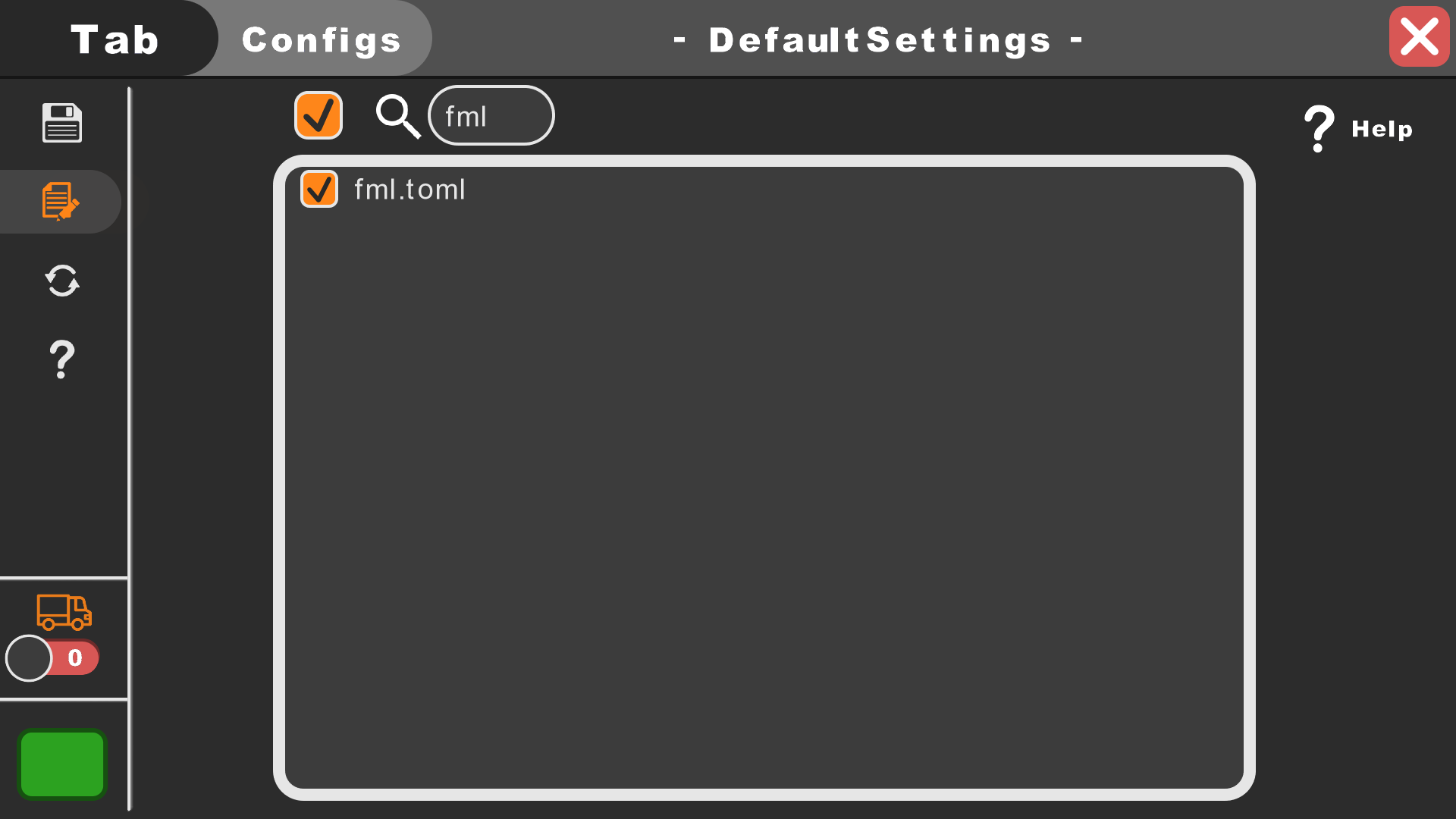 DefaultSettings Configs