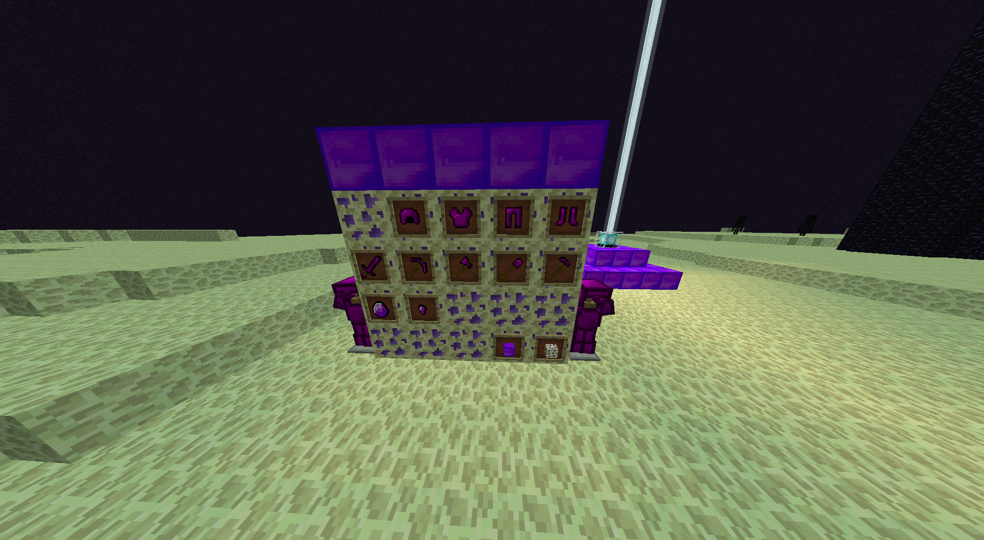 everything that the mod adds its mineral to its armor is shown here