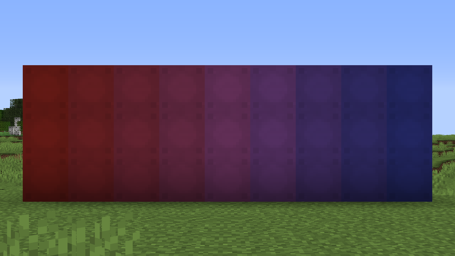 A red-blue gradient.