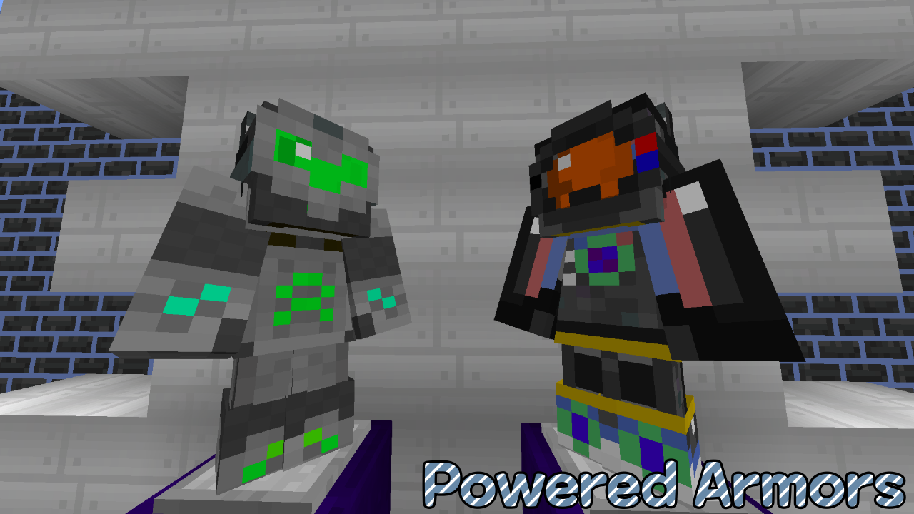 The Powered Armors, MK1 & MK2, Powerful armors that gives special buffs to whoever uses it.
