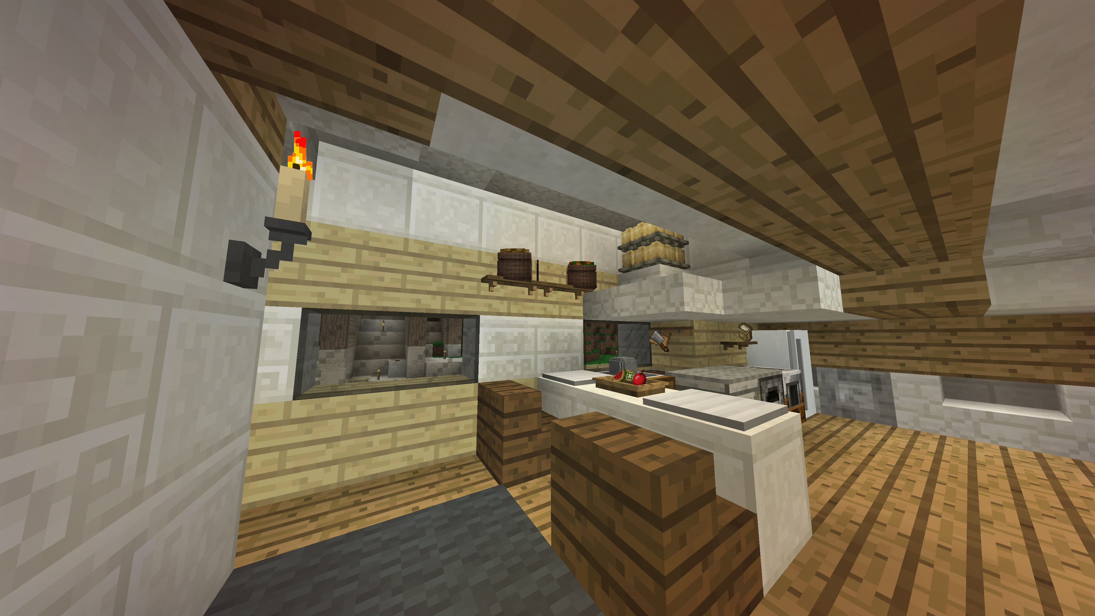 Un ensemble de mods (Pam's HarvestCraft et Cooking for Blockhead notamment) vous permettront de donner vie à la cuisine de vos rêves !