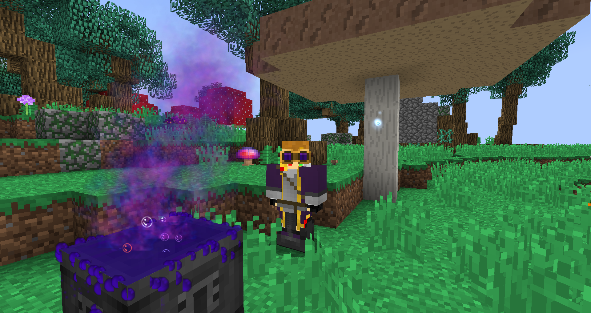 Careful when messing around with magical energy, it can sometimes backfire! (Thaumcraft)