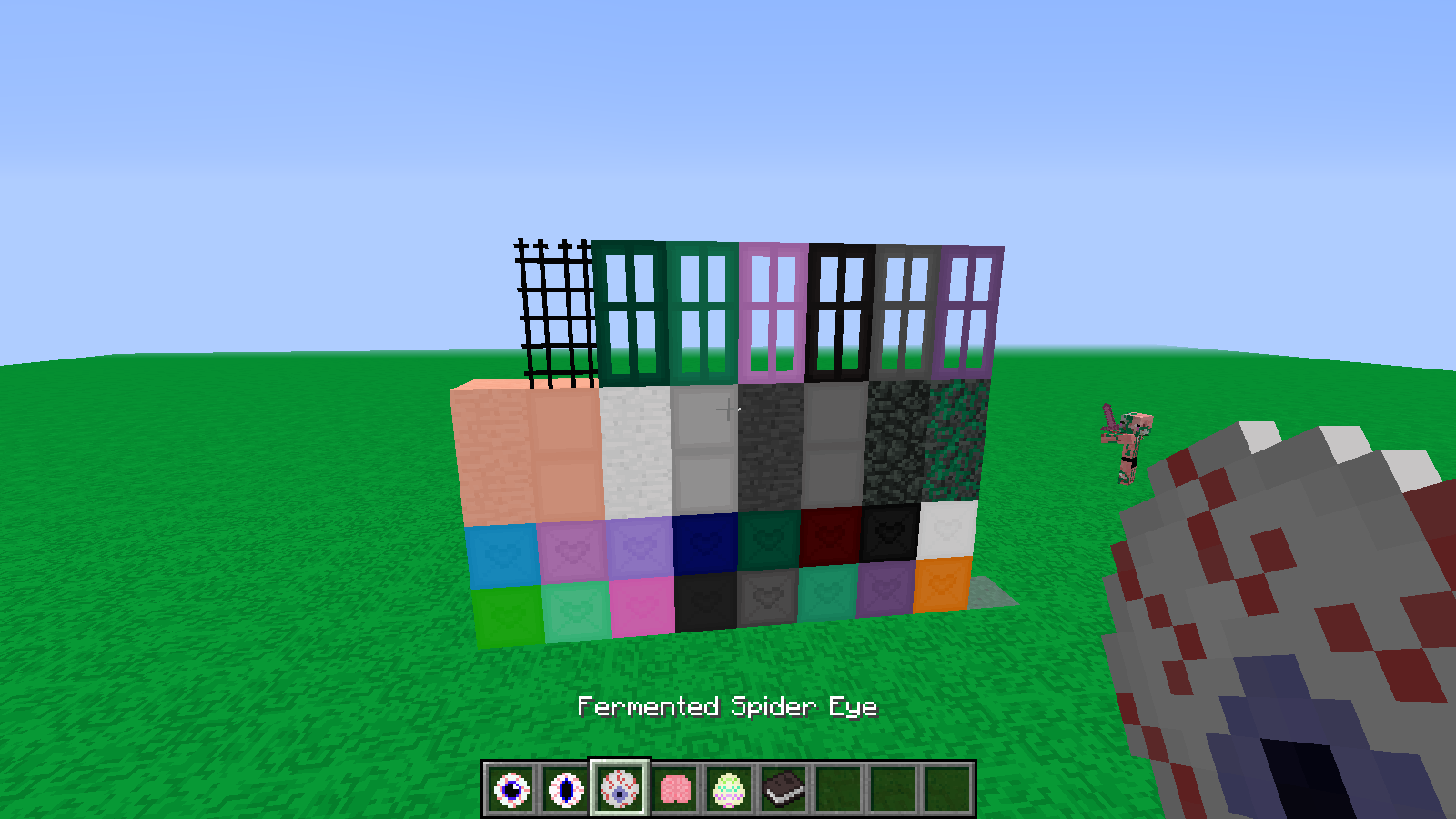 terracotta, doors, granite,diorite, andesite, cobble, mossy cobble