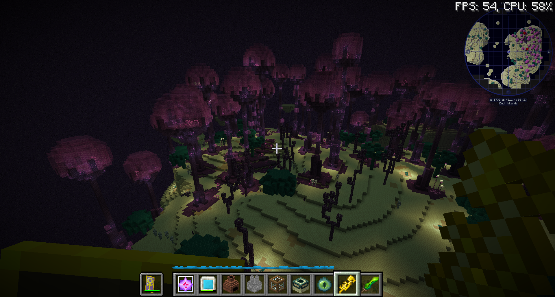 Ignore the ugly greenish blue trees, I removed the mod that added those.