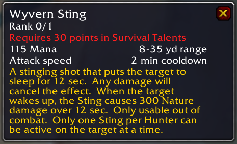 Talent tooltip