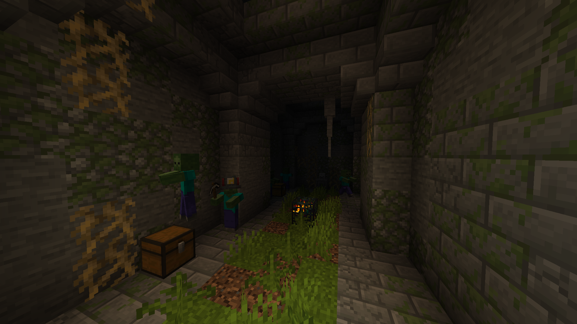 Dungeons that spawn underground with spawners, traps and loot!