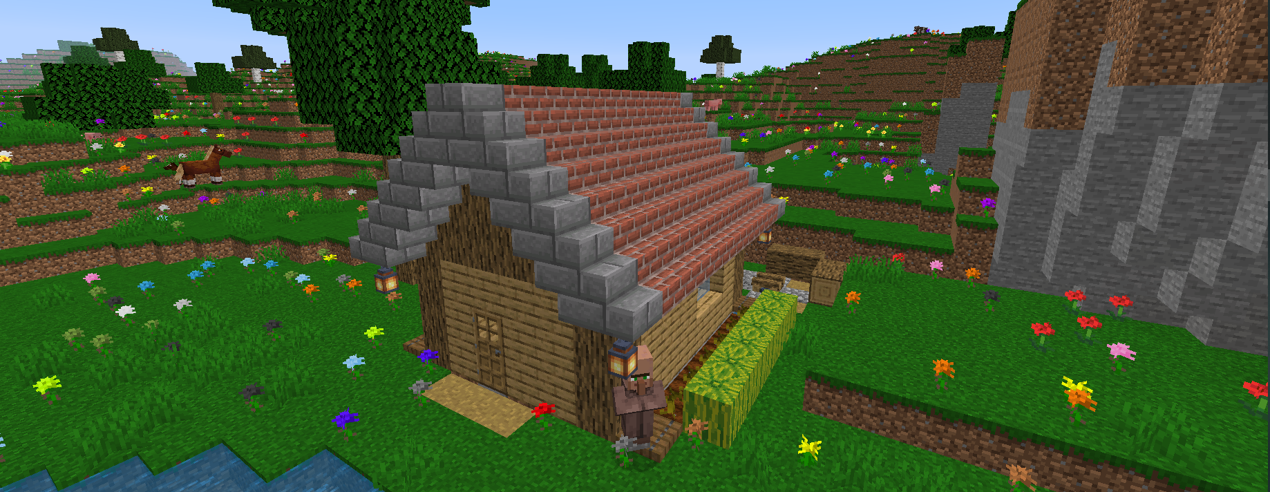 the new flower house in the new biom flower land