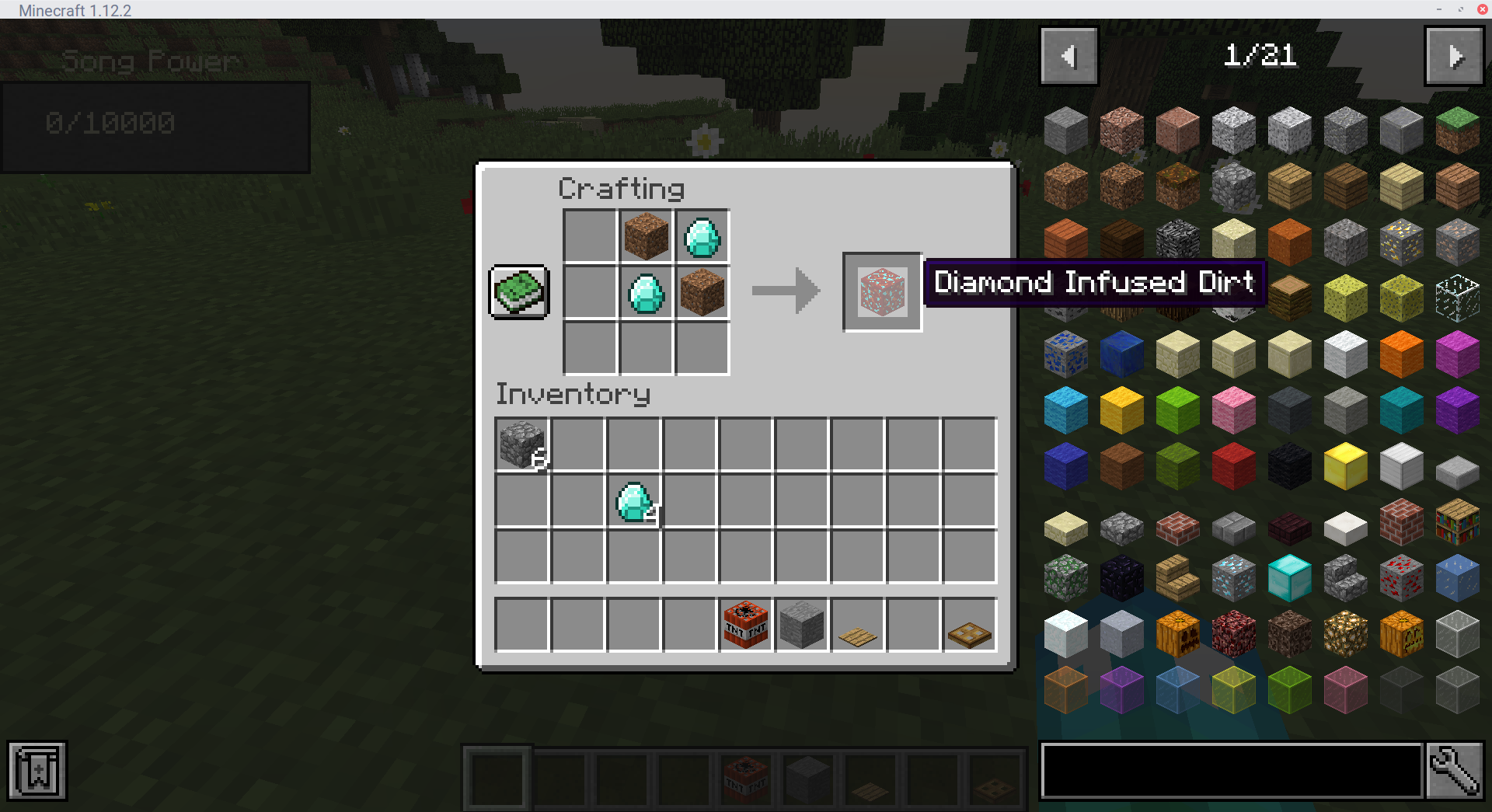 Only in 1.0.2 and up. Used to craft Derp Blocks.