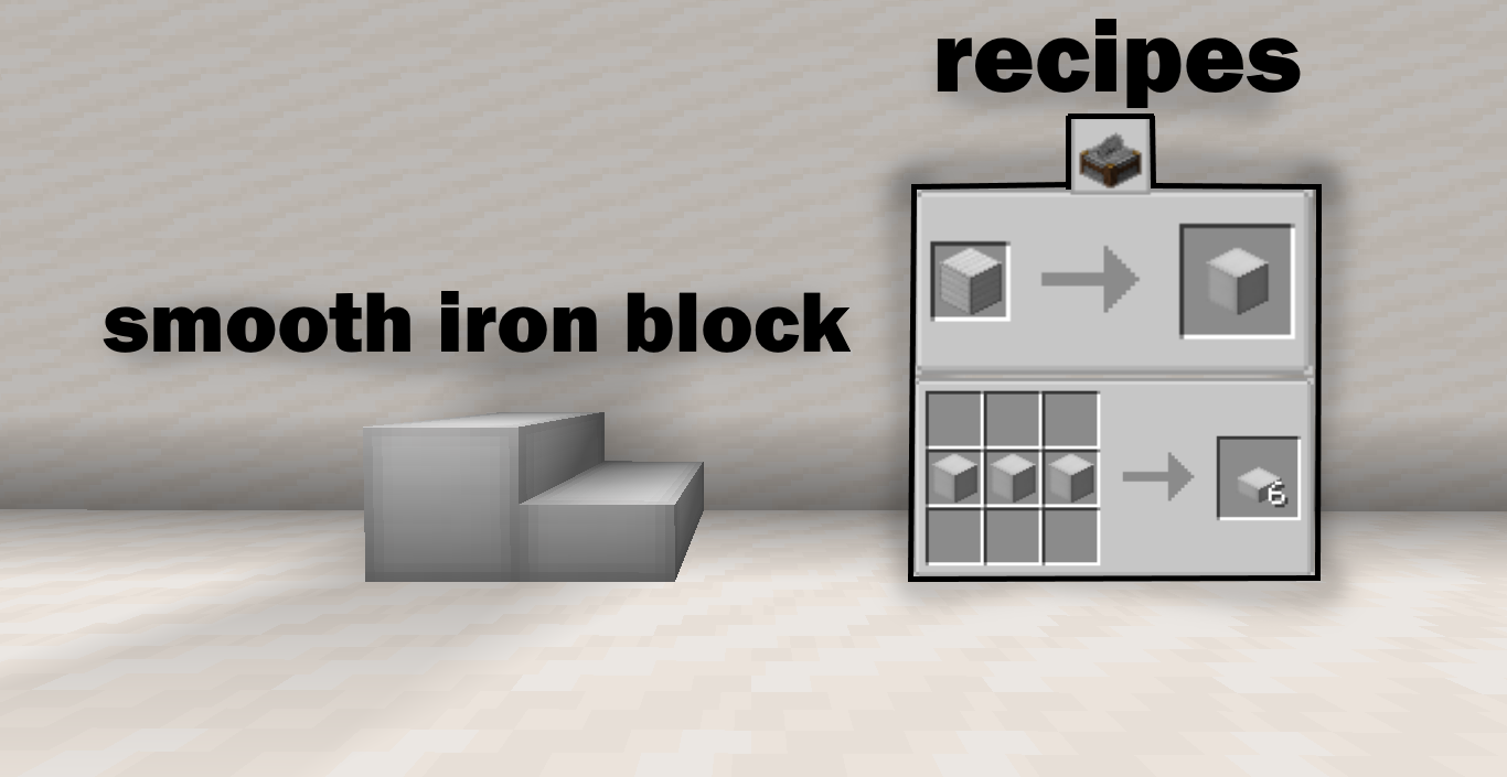 Smooth iron block