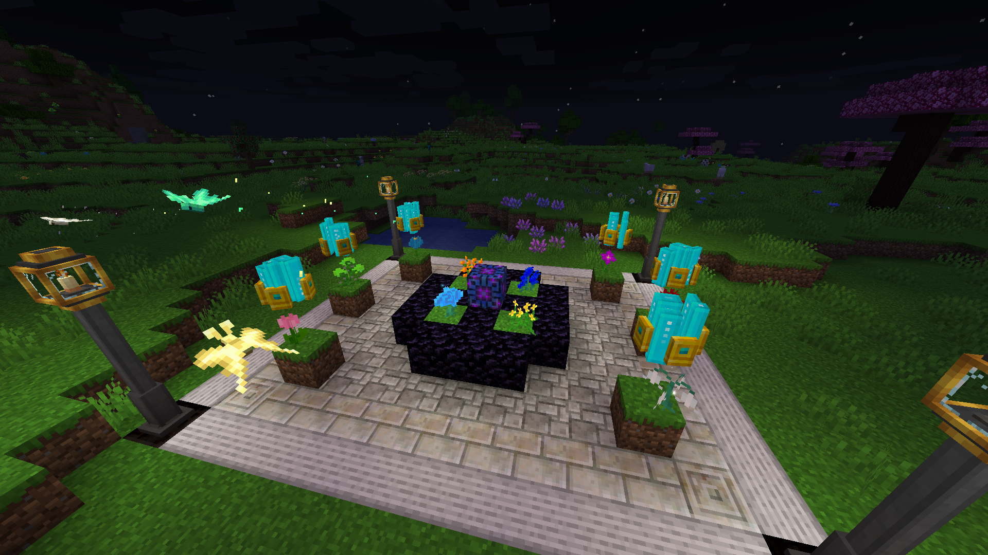 This image shows the Mana Enchanter structure from Botania