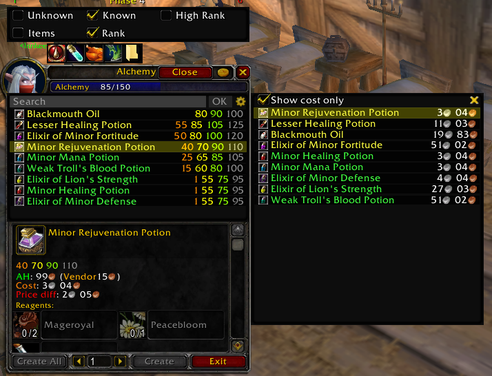 beancounter wow addon