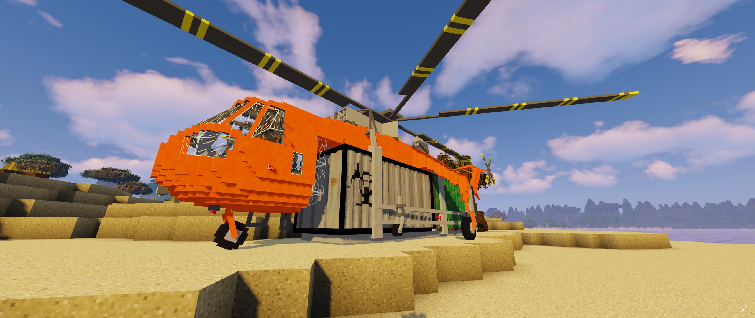 minecraft huey helicopter