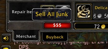 Sell All Junk Button