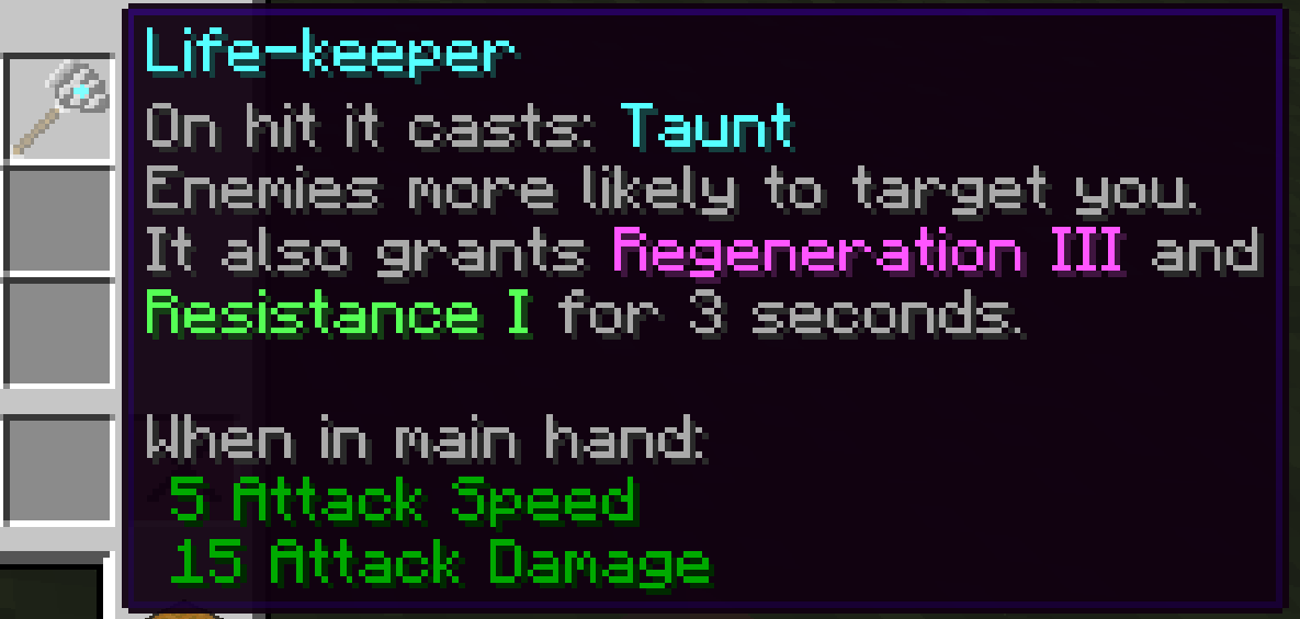 Lifekeeper - Tooltip