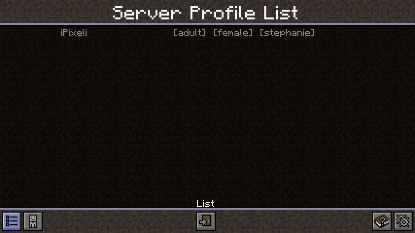 Server Profile List