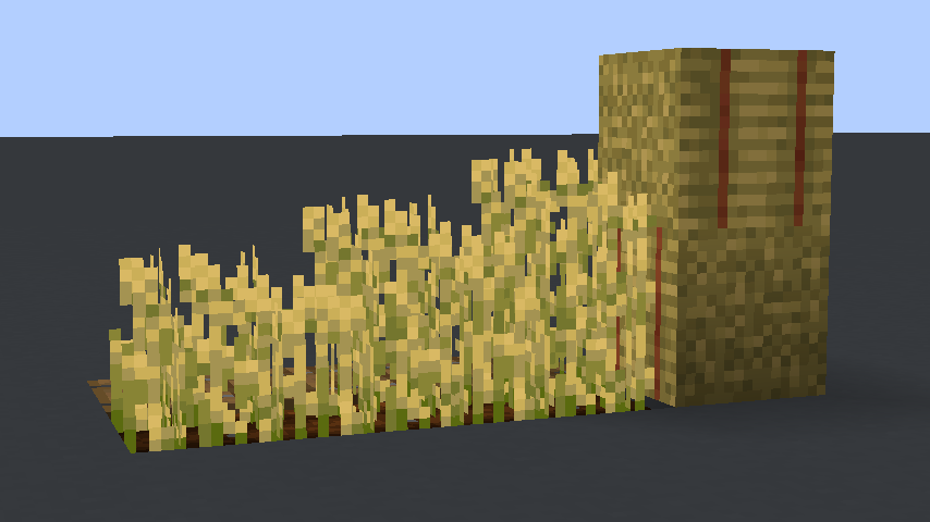 I made wheat taller and randomized it.