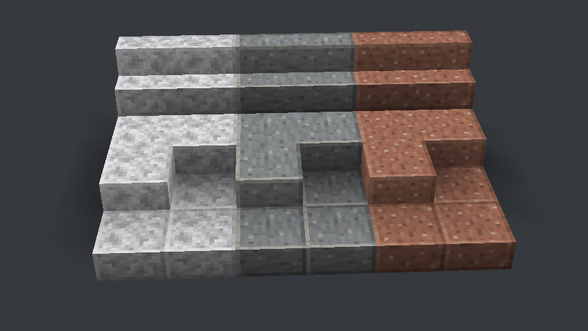 I gave these three connected textures.