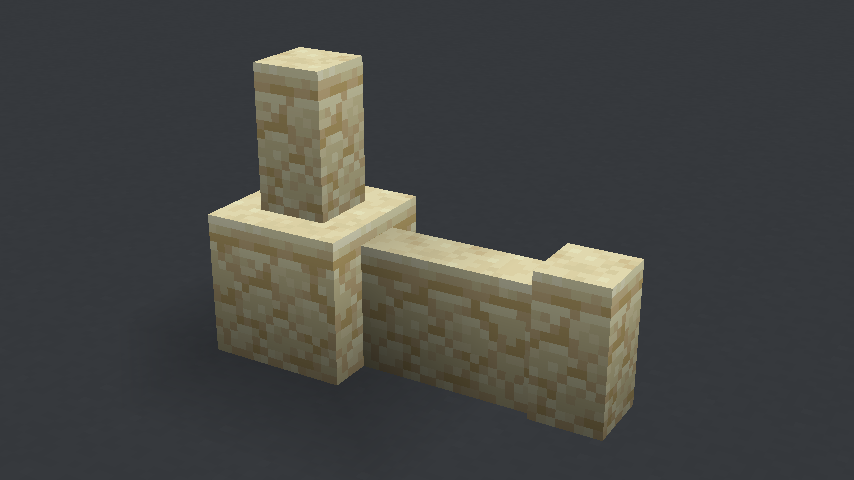 I also added that edge to the sandstone walls. 