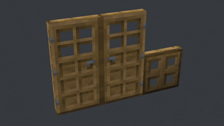 I gave the oak door and trapdoor some better shading.